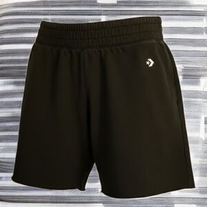 CONVERSE Womens Black Cotton Bike Shorts M